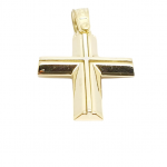 Croce in oro giallo k14 (code H1907)